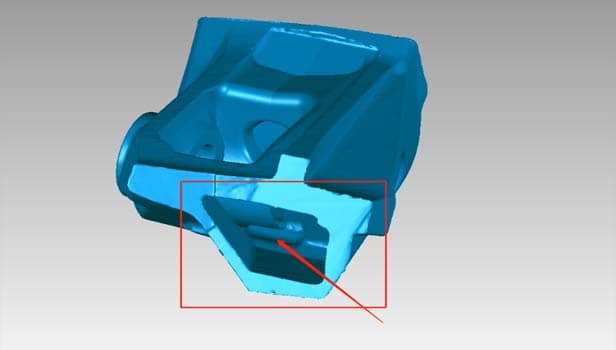Kontrola kakovosti ulitkov s 3D skenerjem Shining3D FreeScan UE Pro