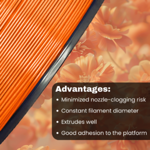 3WAY PETG Pro filament is a high quality material for 3D printers. Some of the advantages are minimized nozzle-clogging risk and constant filament diameter. They also extrude well and have good adhesion to the platform.