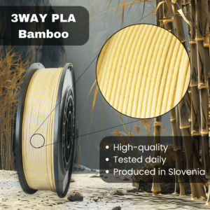 3WAY PLA Pro filament is a high quality material for 3D printers. Filaments are tested daily on several 3D printers. They were produced in the EU in Slovenia.