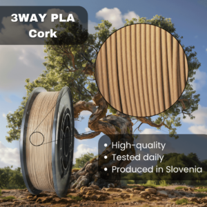3WAY PLA Pro filament is a high quality material for 3D printers. Filaments are tested daily on several 3D printers. They were produced in the EU in Slovenia.
