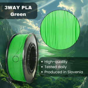 3WAY PLA Pro filament is a high quality material for 3D printers. Filaments are tested daily on several 3D printers. They were produced in the EU in Slovenia.
