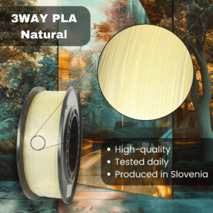 3WAY PLA Pro filament is a high quality material for 3D printers. Filaments are tested daily on several 3D printers. They were produced in the EU in Slovenia.