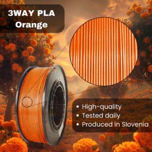 3WAY PLA Pro filament is a high quality material for 3D printers. Filaments are tested daily on several 3D printers. They were produced in the EU in Slovenia.