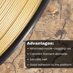 3WAY PLA Pro filament is a high quality material for 3D printers. Some of the advantages are minimized nozzle-clogging risk and constant filament diameter. They also extrude well and have good adhesion to the platform.