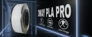 3WAY PLA Pro filament is a high quality material for 3D printers. Filaments are tested daily on several 3D printers. Each filament has precise dimension and are created for less clogs issues.